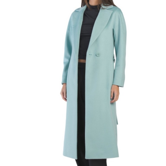ICONS BY CINZIA ROCCA Made In Italy Wool Blend Lux Long Hair Alpaca Coat - Picture 1 of 2